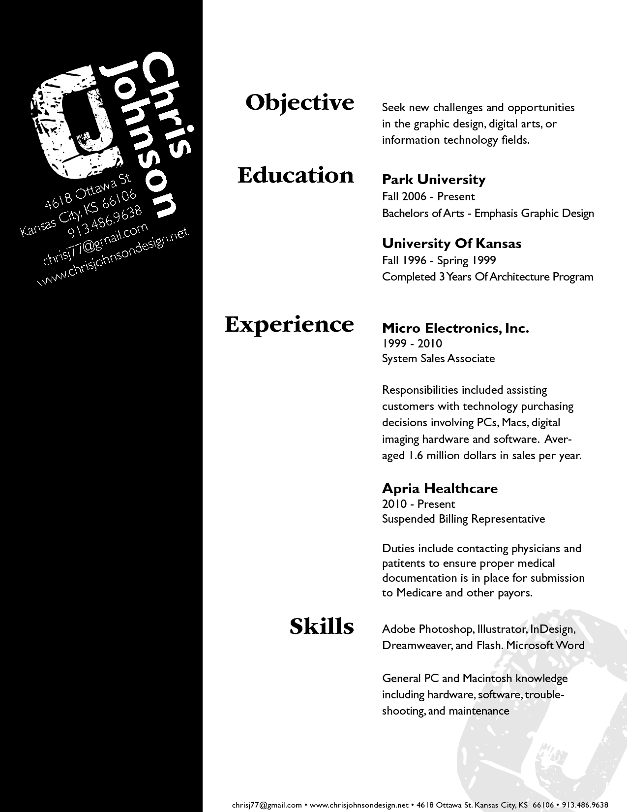 Graphic Design Objective Resume Statement