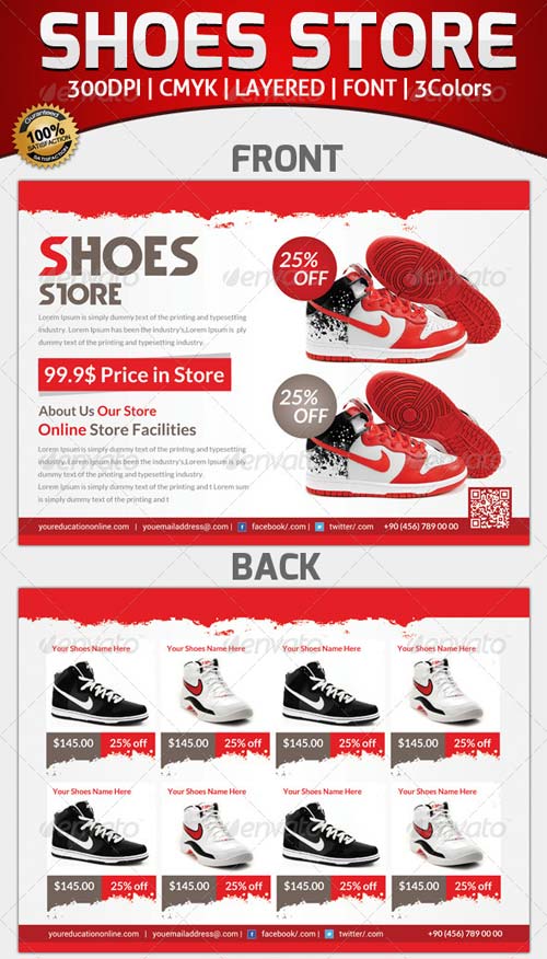 GraphicRiver Template Product Flyer Shoes