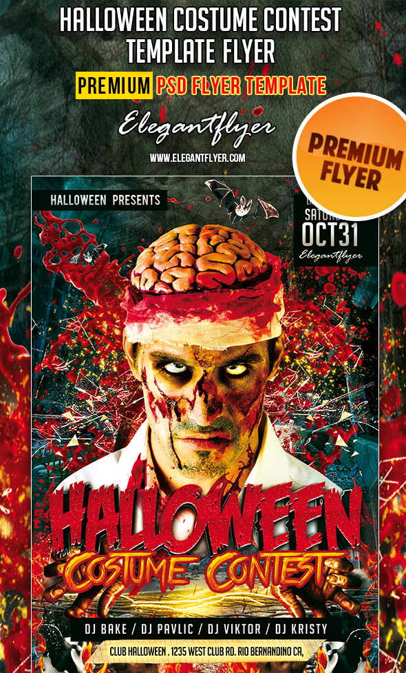 Halloween Costume Contest Flyer