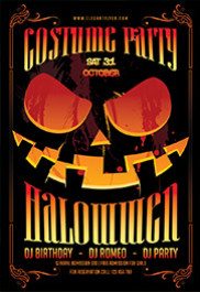 Halloween Costume Party Flyer Template