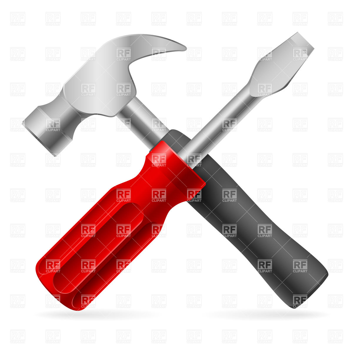 Hammer and Screwdriver Clip Art