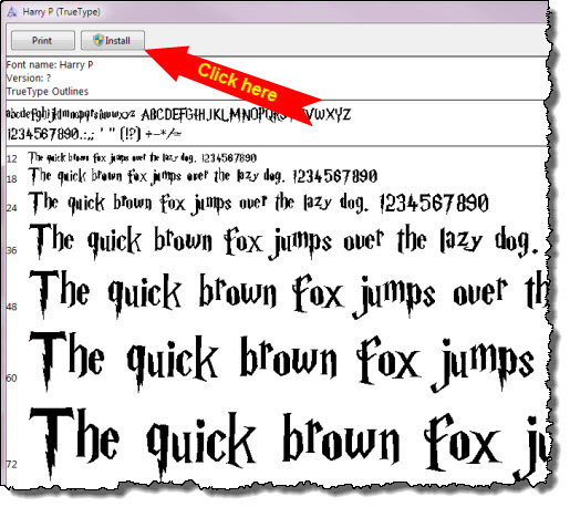 14 Harry Potter Font For Microsoft Word Images