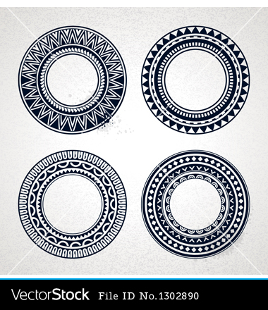 Hawaiian Tribal Patterns Vector