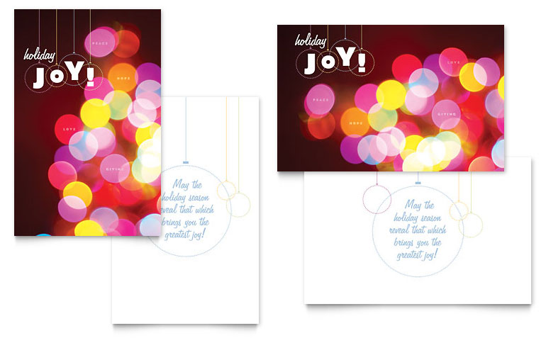 Holiday Greeting Card Template