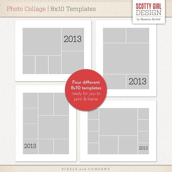 Horizontal Collage Template Horizontal Collage Template