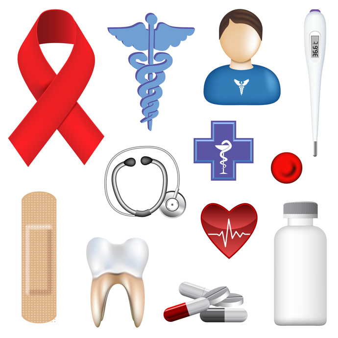 9 Medical Icons Free Vector Green Images