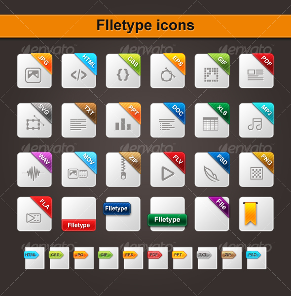 Icons File Types Documents