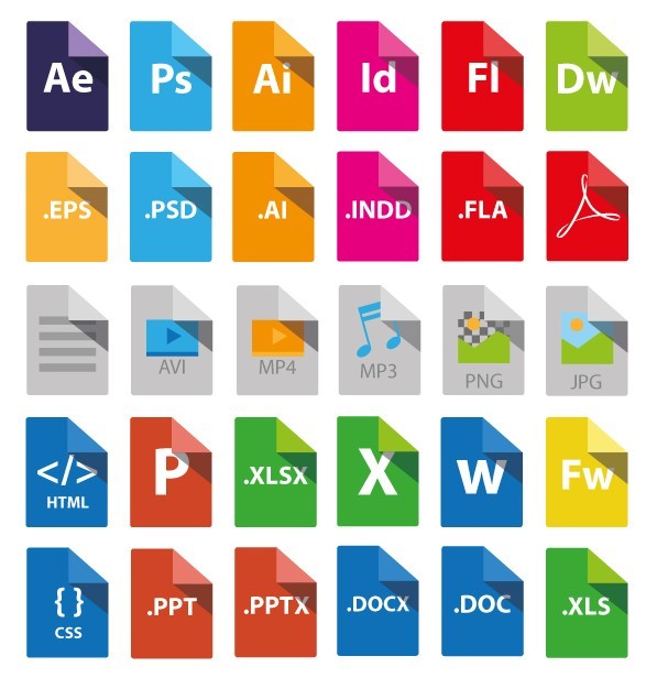 Icons File Types Documents
