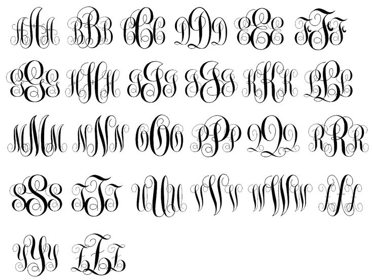 Initials Monogram Script Font