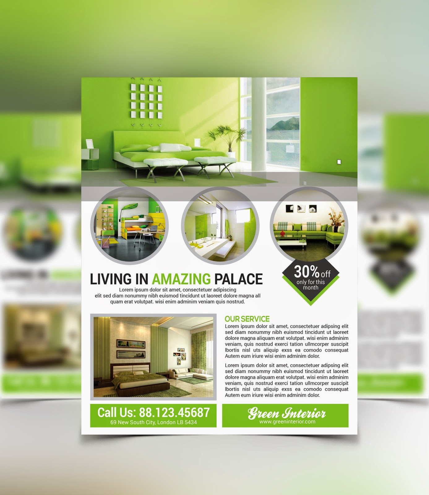 Interior Design Flyer Template