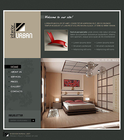 Interior Design Website Templates