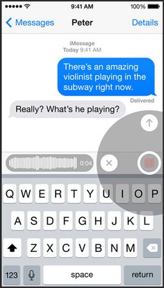 iOS 8 Voice Messages