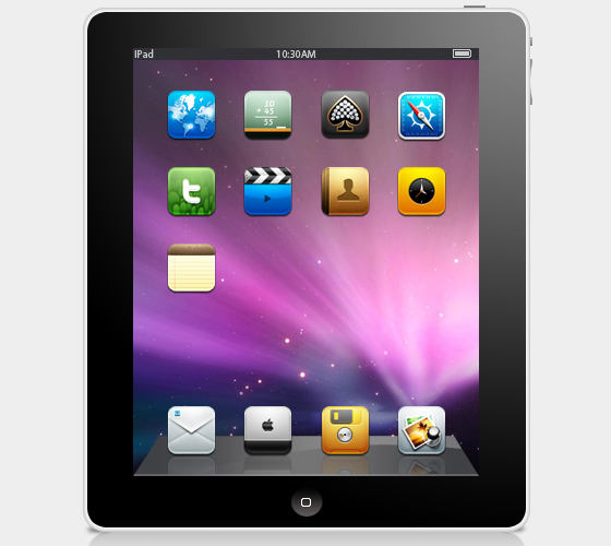 iPad Template PSD