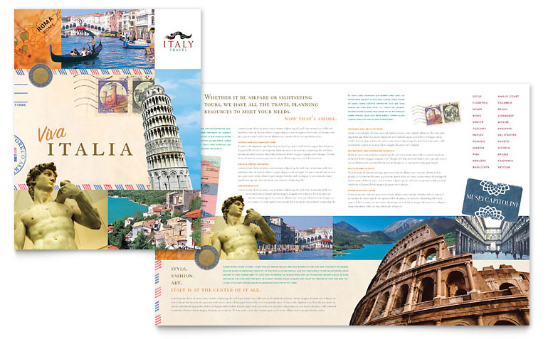 Italy Travel Brochure Template