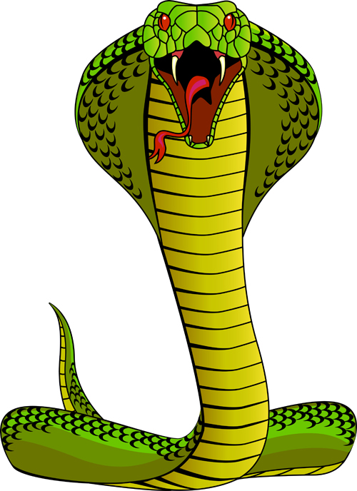 King Cobra Snake Cartoon