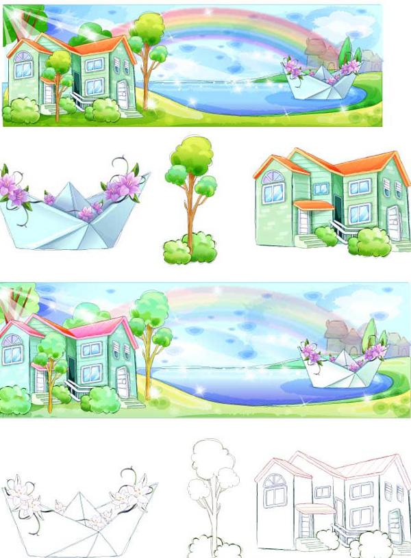 Landscape Design Graphic Vector