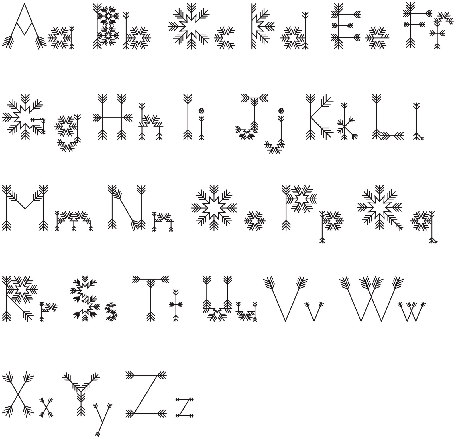 Let It Snow Font Let It Snow Font