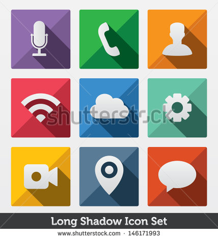 Long Shadow Icons