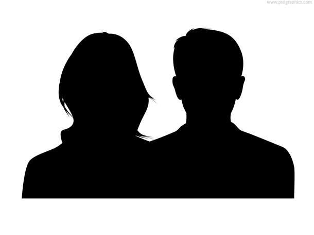 Male and Female Couple Silhouette
