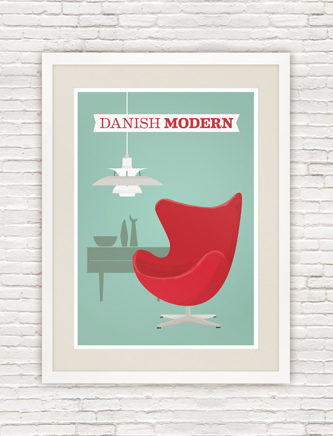 Mid Century Modern Art Print