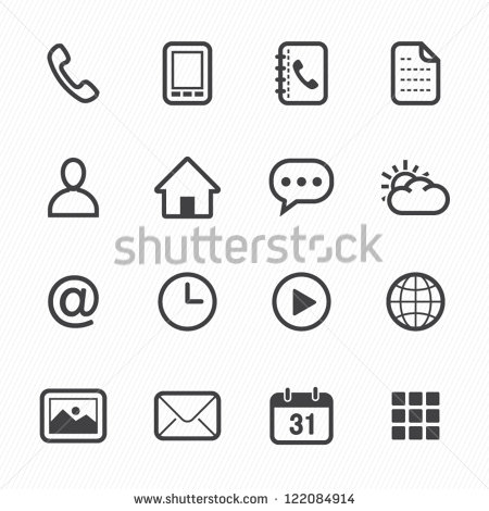Mobile Phone Icon Black and White Mobile Phone Icon Black and White