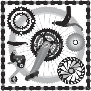 Mountain Bike Vector Clip Art