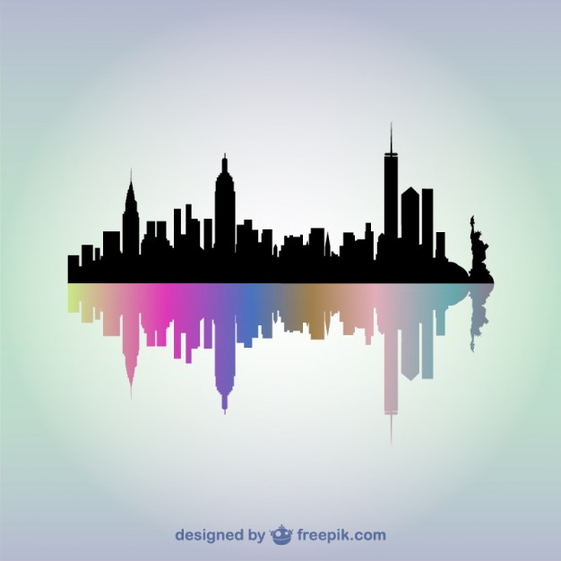 New York City Skyline Vector