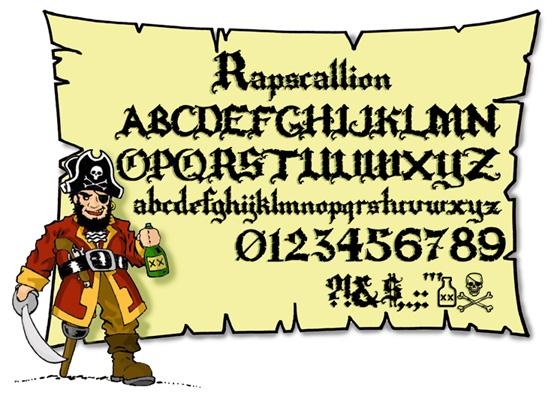 Old English Font Letters