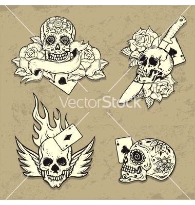 Old School Tattoo Vector Free