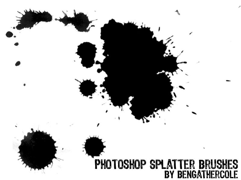 Paint Splatter Brush Photoshop