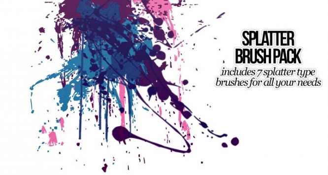 Paint Splatter Brush Photoshop