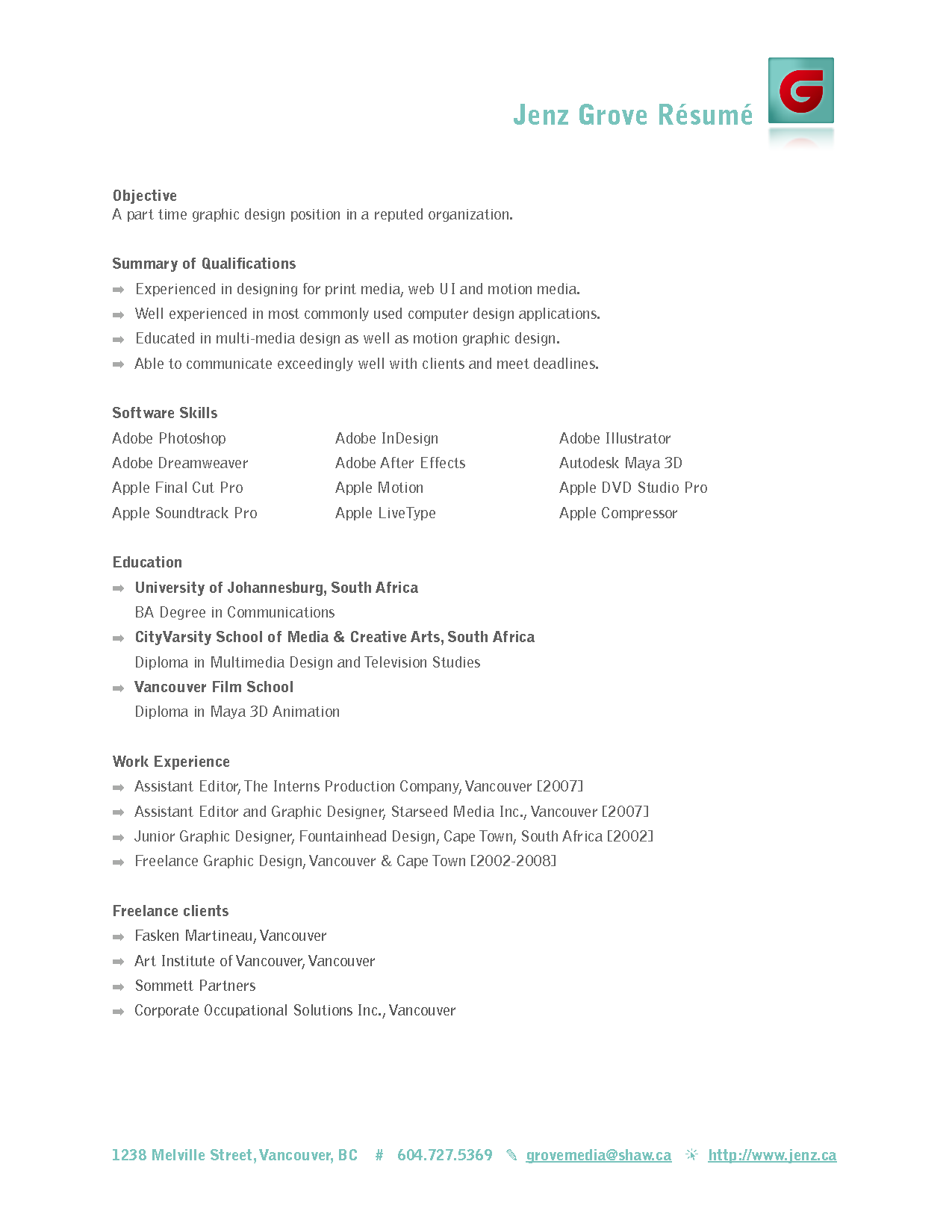 Part-Time Job Resume Objective