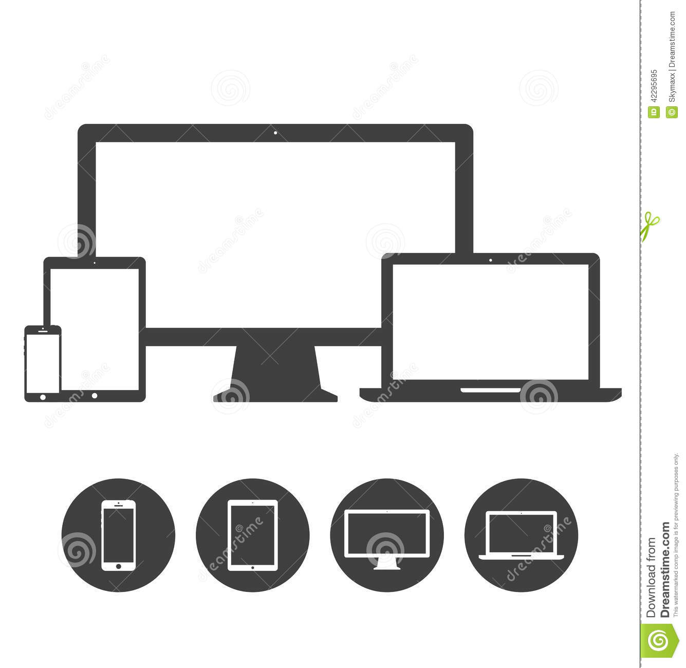 PC Laptop Desktop Tablet Mobile Icon