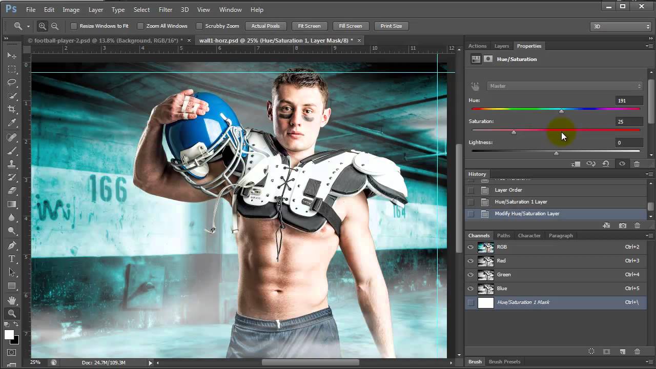 Photoshop Football Player