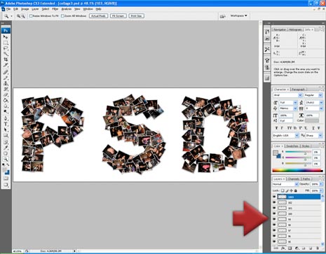 Photoshop Shape Collage