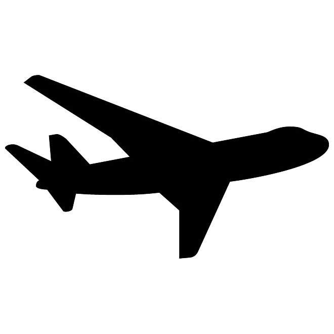 11 Airplane Icon Vector Black Images
