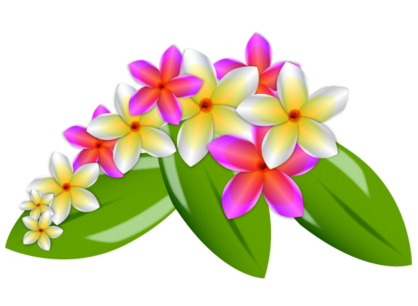 Plumeria Flower Clip Art