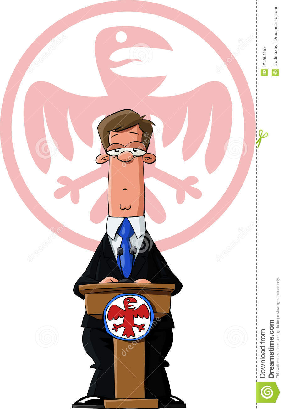 President Behind Podium Drawing President Behind Podium Drawing