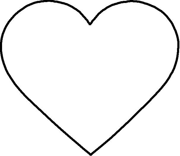 Printable Heart Cut Out Shapes Printable Heart Cut Out Shapes