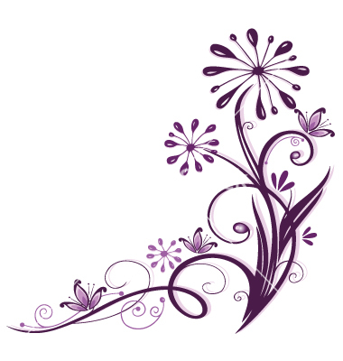 Purple Flower Vector