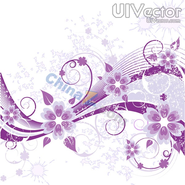 Purple Flower Vector