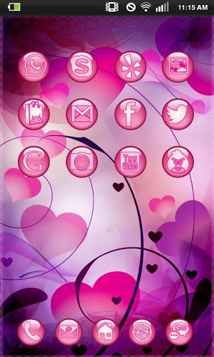 Purple Icons Theme Android