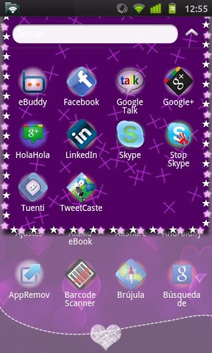 Purple Icons Theme Android