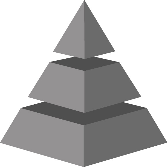Pyramid 3-Dimensional Shapes