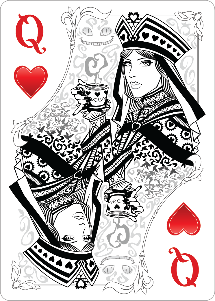 Queen Playing Card Design