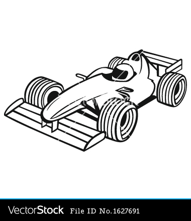 Race Car Vector Art