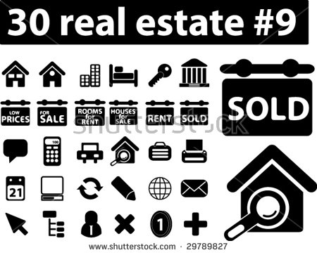 Real Estate Vector Graphic Icons