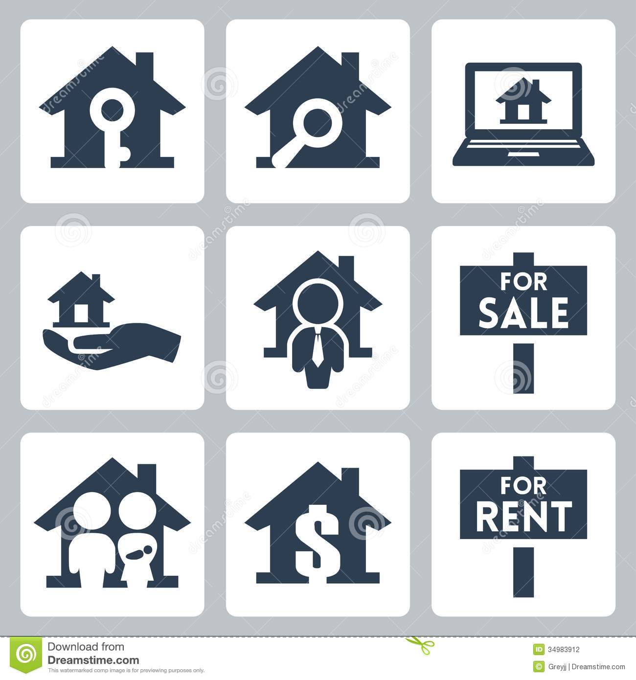 Real Estate Vector Icons