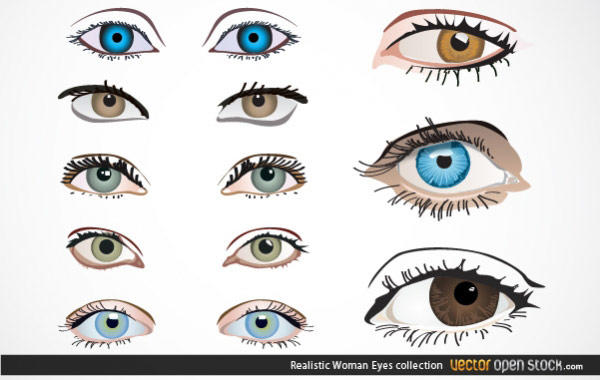 Realistic Eye Vector Free Download