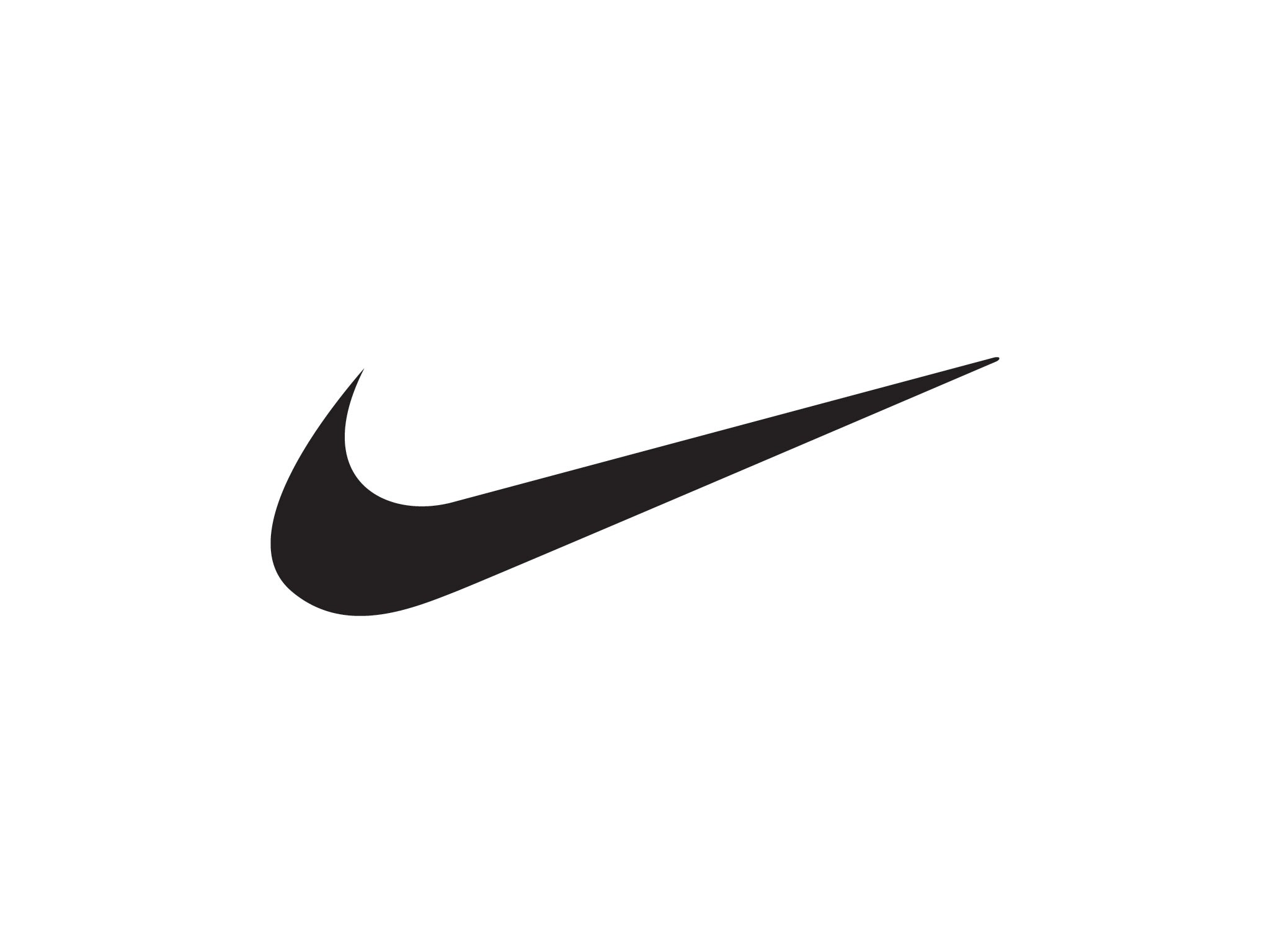Red Nike Swoosh Logo